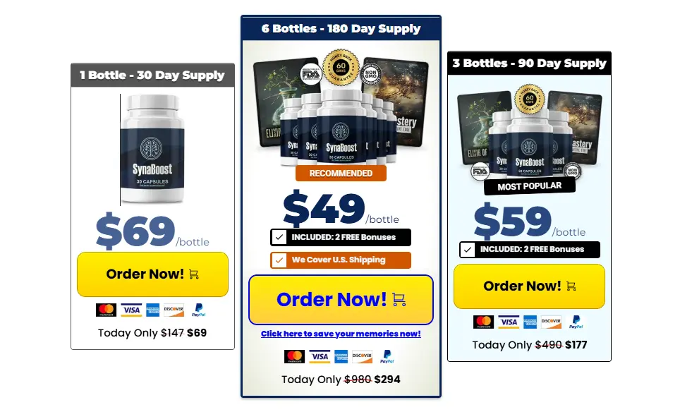 SynaBoost 6 bottles